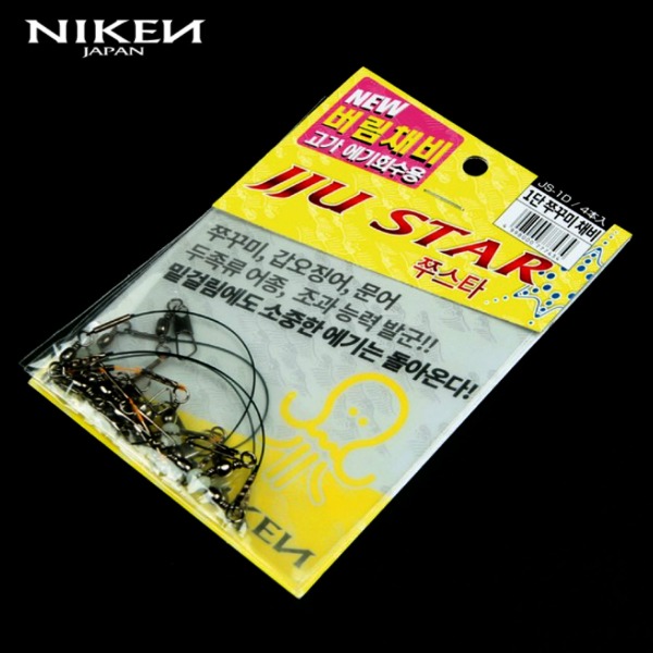 니켄 쭈꾸미 1단 버림채비 / 쭈꾸미낚시 쭈꾸미채비 쭈꾸미 갑오징어 낚시 선상